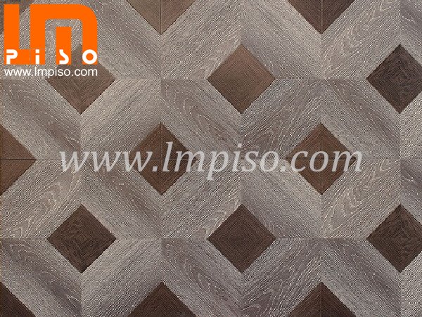 High quality grey color glamour parquet laminate flooring