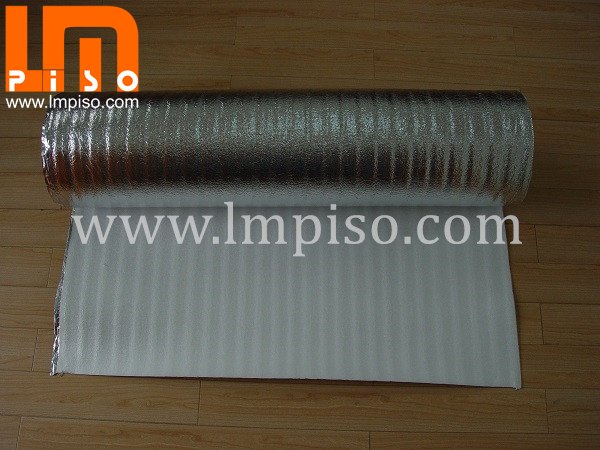 2mm EPE foam one side with Aluminum film Underlay for laminate flooring