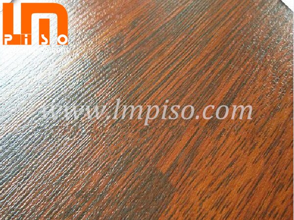 Commercial beveled v groove teak wood small embossed laminate