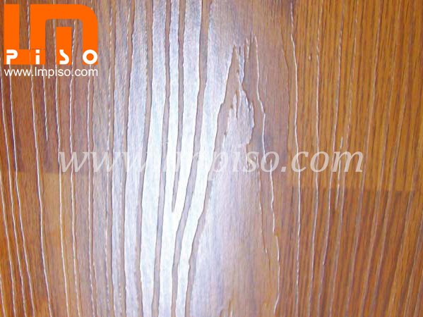 Three strips royal oak wood large embossed laminate flooring