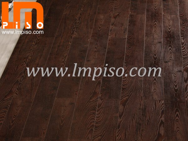 Best price dark color glamour EIR finish laminate flooring