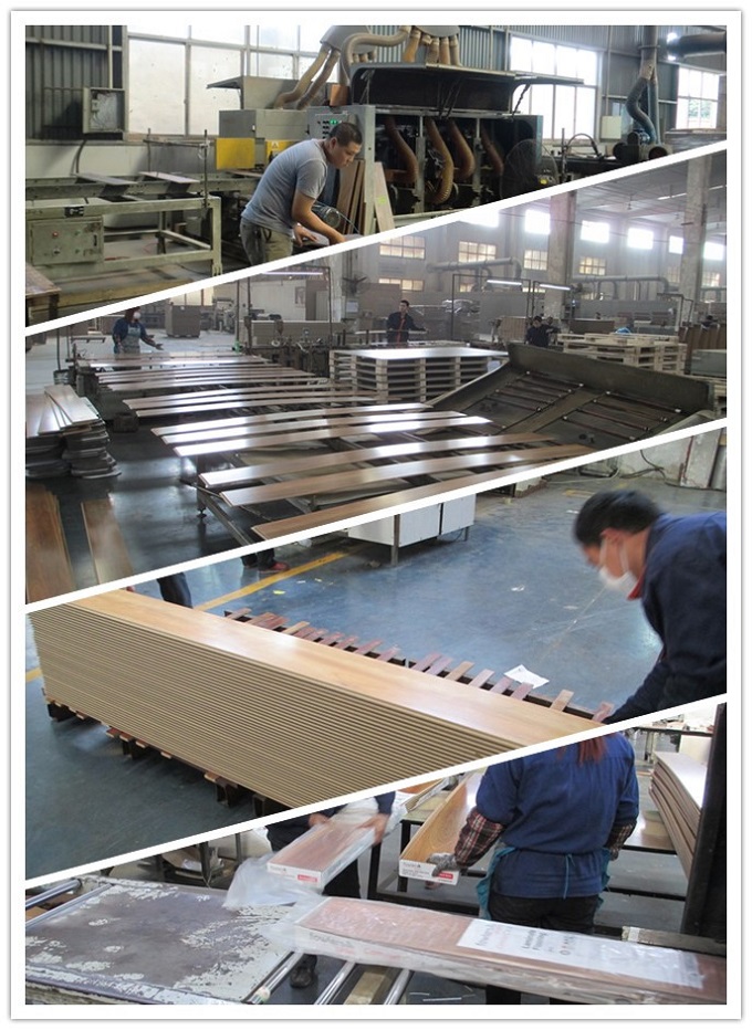  China HDF oak easy click wood laminate flooring supplies